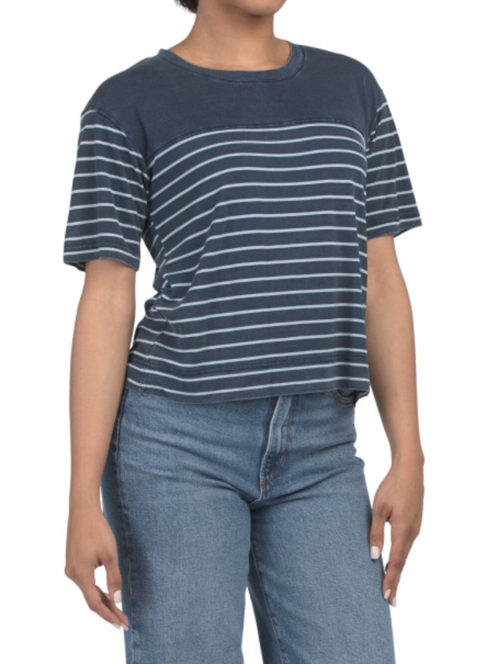 JANE & DELANCEY Wide Strap Tencel Blend Jersey Tee